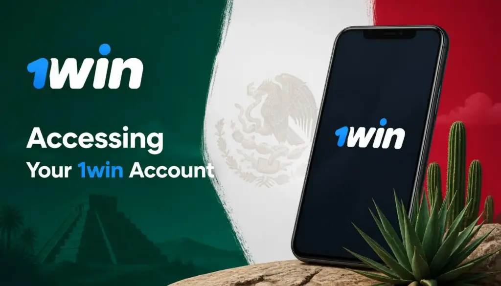 Ilustración de acceso a la cuenta 1win para México: intro